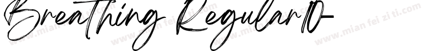 Breathing Regular10字体转换